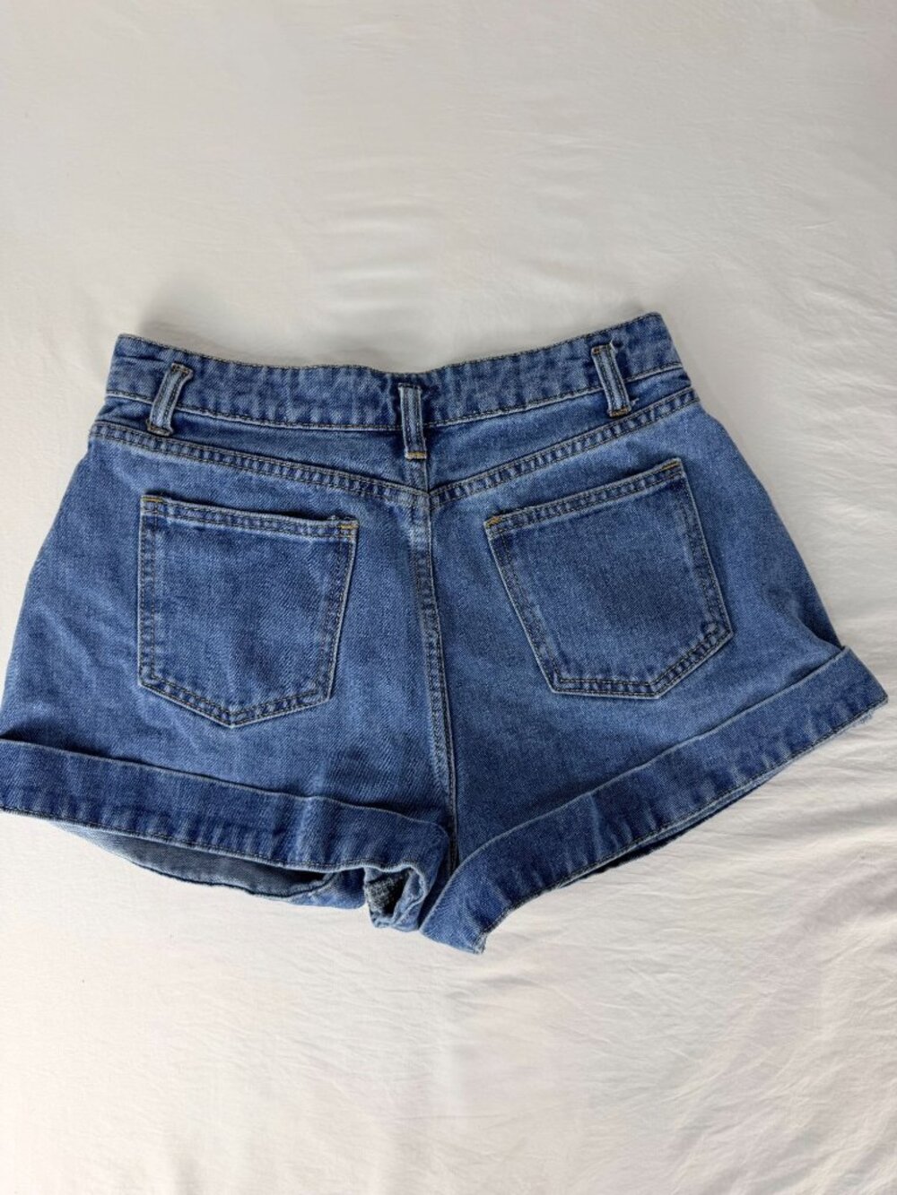 Dazy Denim Shorts Women Size M High Rise Cuffed Blue Casual Summer Jean Shorts - Picture 3 of 13